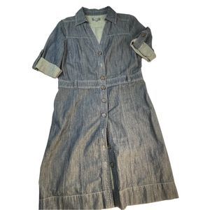 RW & Co Jean Dress Womens Blue Size Medium